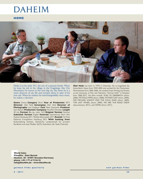 Quarterly 4 · 2011 - German Films