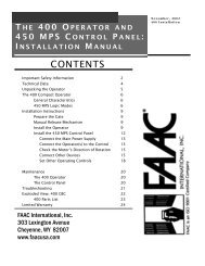 450 MPS Control Panel Installation Manual - Gates N Fences