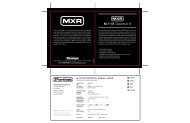 Manual for MXR M-115 Distortion III Pedal