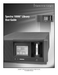 Spectra 10000 Library User Guide - Spectra Logic