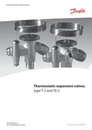 Thermostatic expansion valves, type T 2 and TE 2 - Imimg