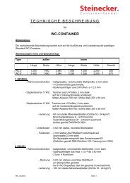 WC Container - Steinecker Containerhandel