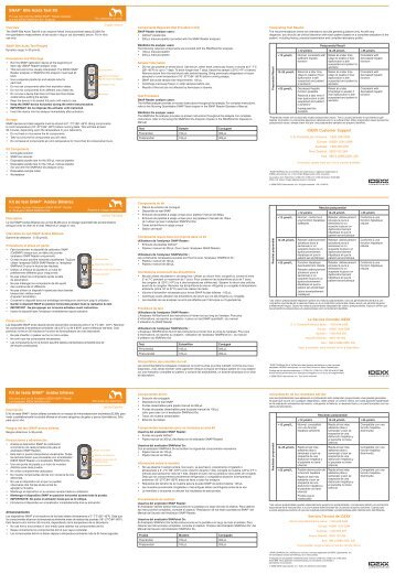 SNAP Bile Acids Test Kit Package Insert - IDEXX Laboratories