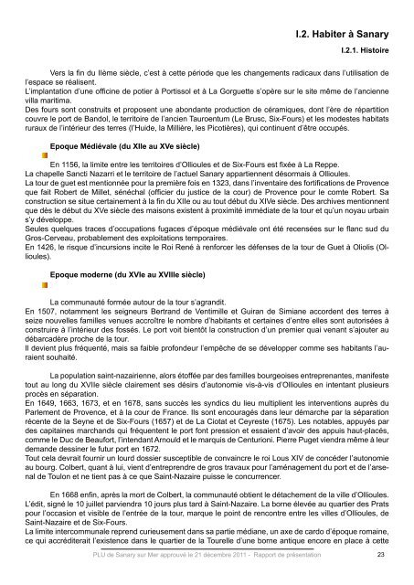 1.Rapport de Presentation.pdf - Sanary-sur-Mer
