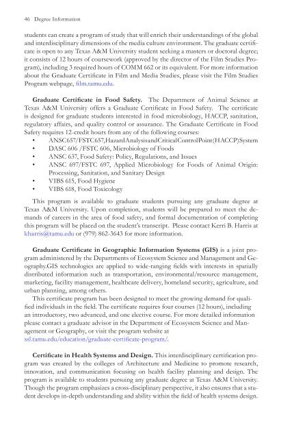 2013-2014 Graduate Catalog Downloadable PDF (10.71MB)