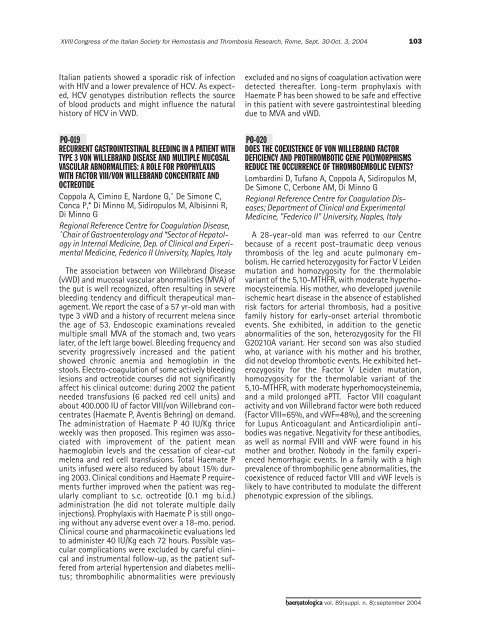 Haematologica 2004;89: supplement no. 8 - Supplements ...