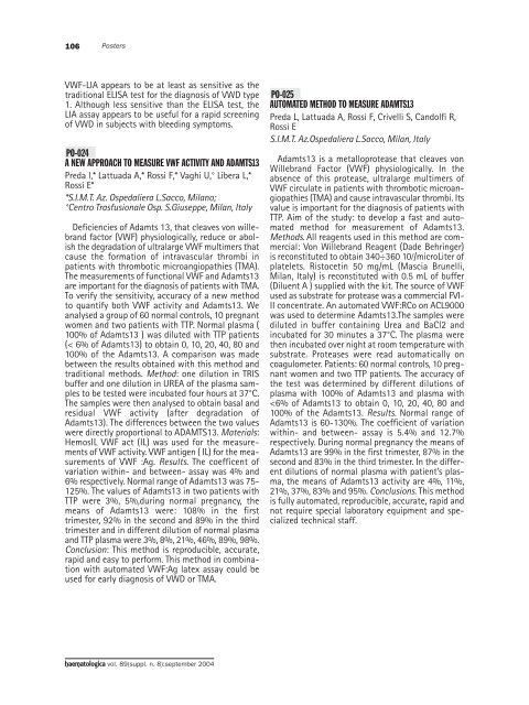 Haematologica 2004;89: supplement no. 8 - Supplements ...