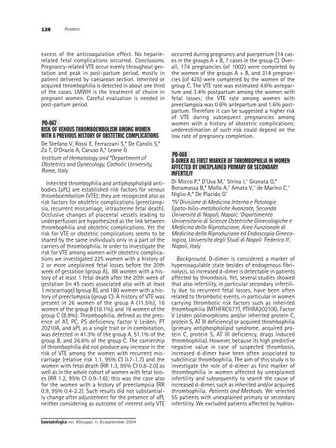 Haematologica 2004;89: supplement no. 8 - Supplements ...