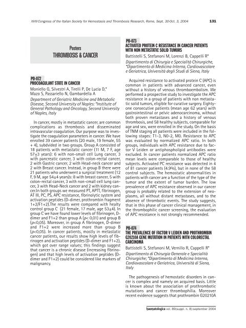 Haematologica 2004;89: supplement no. 8 - Supplements ...