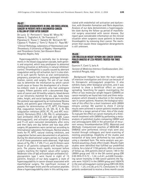 Haematologica 2004;89: supplement no. 8 - Supplements ...