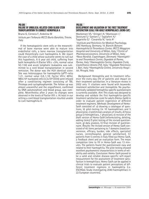 Haematologica 2004;89: supplement no. 8 - Supplements ...