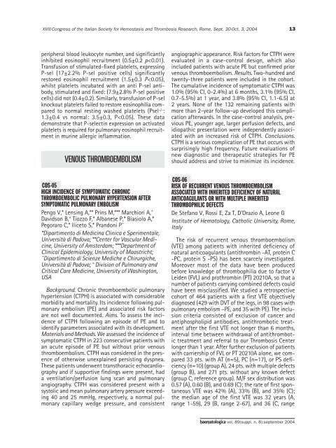 Haematologica 2004;89: supplement no. 8 - Supplements ...