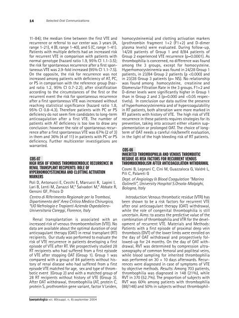 Haematologica 2004;89: supplement no. 8 - Supplements ...