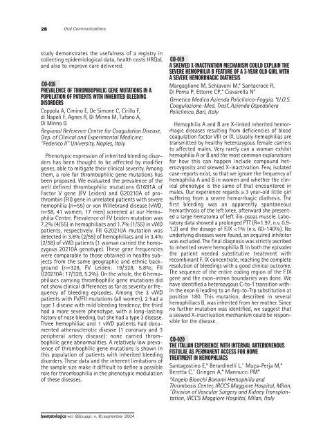 Haematologica 2004;89: supplement no. 8 - Supplements ...