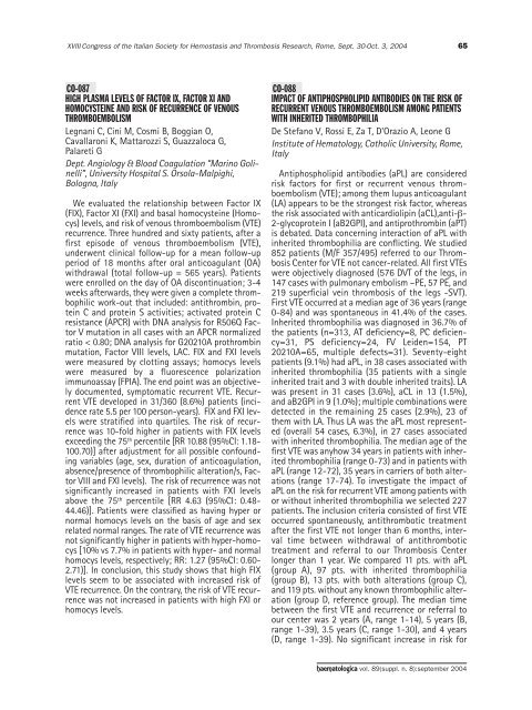 Haematologica 2004;89: supplement no. 8 - Supplements ...