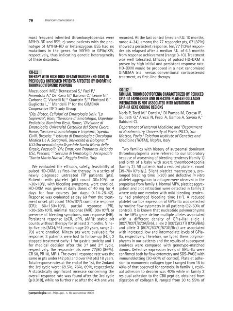 Haematologica 2004;89: supplement no. 8 - Supplements ...