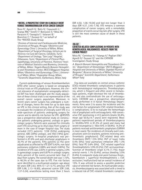 Haematologica 2004;89: supplement no. 8 - Supplements ...