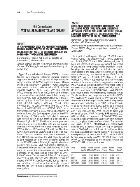 Haematologica 2004;89: supplement no. 8 - Supplements ...