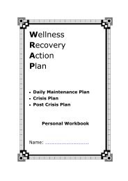 Wellness Recovery Action Plan - Recovery Devon