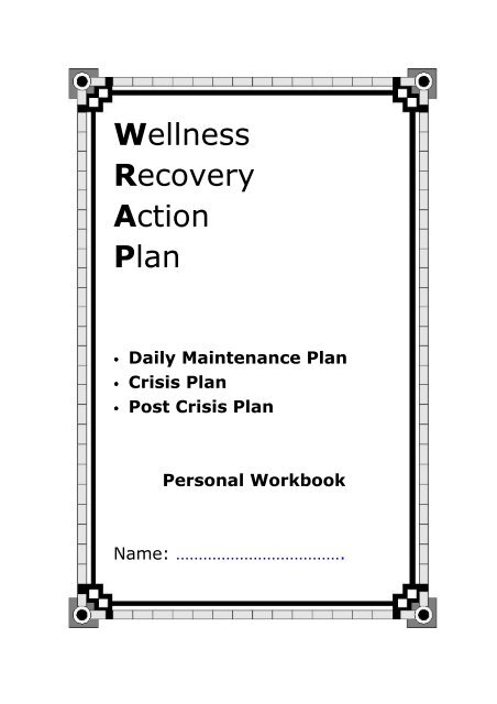 Wellness Recovery Action Plan - Recovery Devon