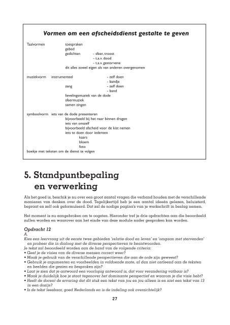 De dood in het leven - Uitgeverij W.v.d.Oever