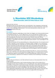 Newsletter Februar10 - KOJ Kompetenzzentrum Jugend Werdenberg