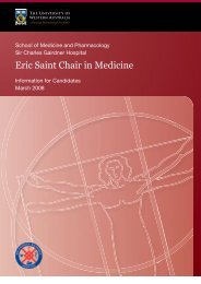 Eric Saint Chair in Medicine - His.admin.uwa.edu.au - The University ...