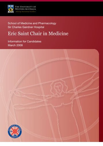 Eric Saint Chair in Medicine - His.admin.uwa.edu.au - The University ...