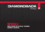910Er Owner's Manual - Diamondback Fitness Outlet