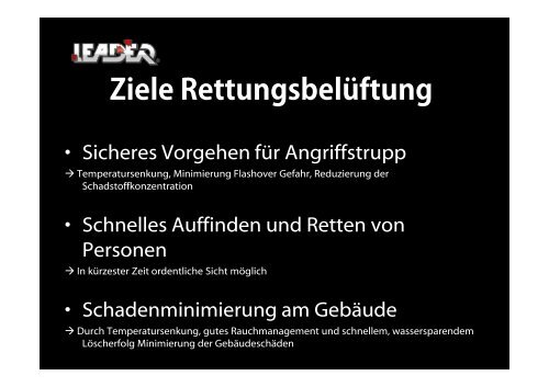 RettungsbelÃ¼ftung - Leader GmbH