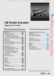 LM Guide Actuator - Industrial Technologies