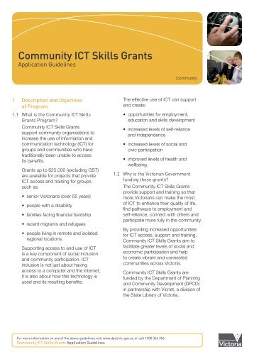 Community ICT Skills Grants