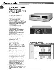 AG-6540 VHS Time-Lapse Video Cassette Recorder - bcs.tv
