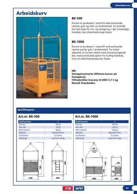 Produktkatalog Produktkatalog - Eiva-Safex