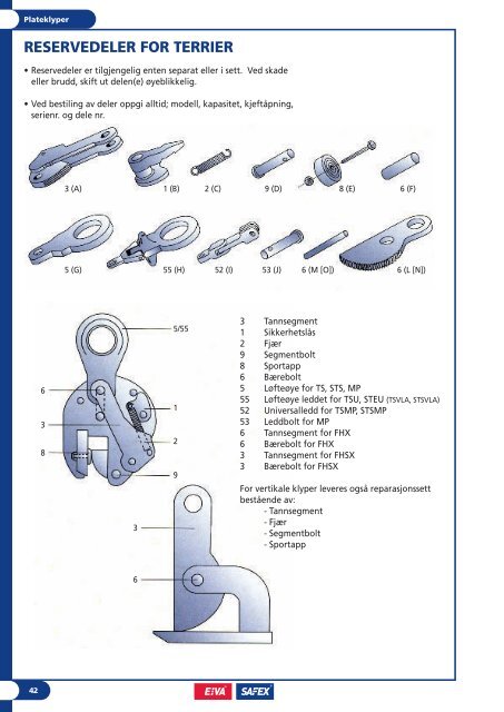 Produktkatalog Produktkatalog - Eiva-Safex