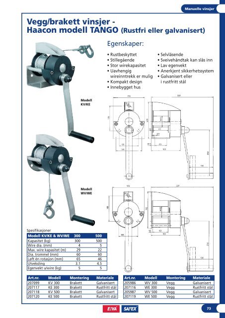 Produktkatalog Produktkatalog - Eiva-Safex