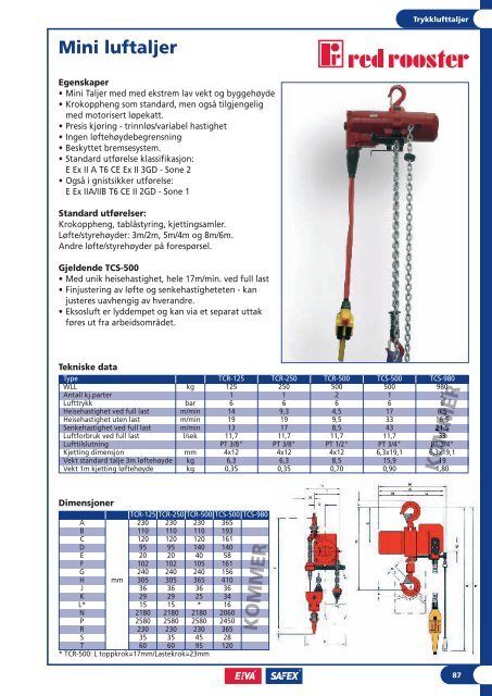 Produktkatalog Produktkatalog - Eiva-Safex