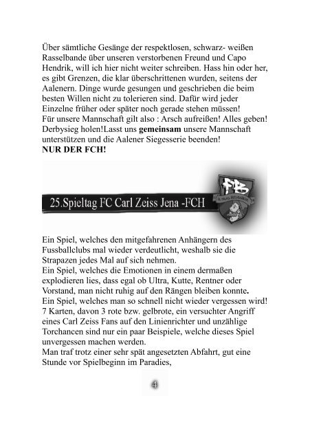 Ausgabe 04 – VfR Aalen - Fanatico Boys