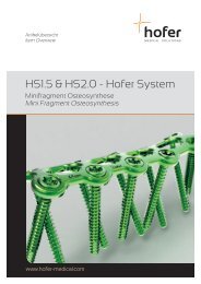 HS1.5 & HS2.0 - Hofer System - Hofer-medical