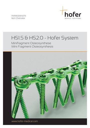 HS1.5 & HS2.0 - Hofer System - Hofer-medical