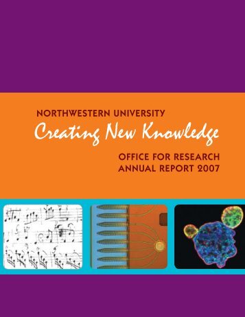 Creating New Knowledge - Office for Research - Northwestern ...