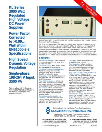 KL Series - Glassman High Voltage Inc.