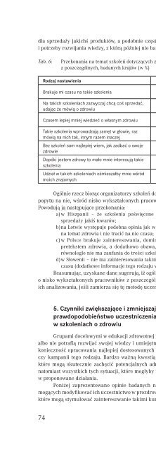 Nisko wyksztaÅceni pracownicy a zdrowie â wyzwania dla edukacji ...