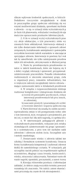 Nisko wyksztaÅceni pracownicy a zdrowie â wyzwania dla edukacji ...