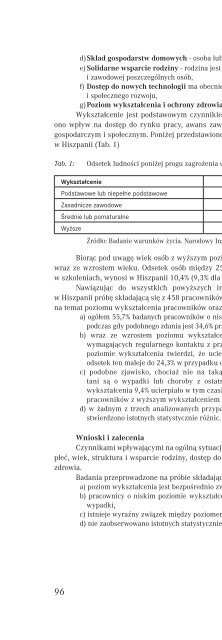 Nisko wyksztaÅceni pracownicy a zdrowie â wyzwania dla edukacji ...