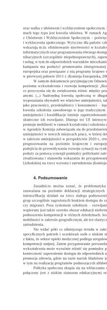 Nisko wyksztaÅceni pracownicy a zdrowie â wyzwania dla edukacji ...