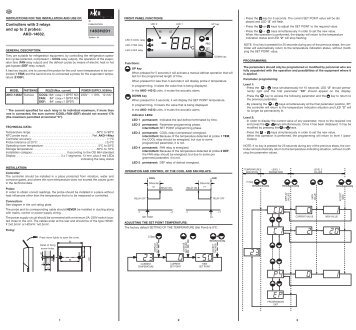 1463H201 Controllers with 3 relays and up to 2 probes: AKO-14632.