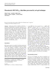 Piezoelectric BNT-BT0.11 thin films processed by sol–gel technique