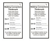 Making Connections Thinkmark by Donna - The Reading Lady