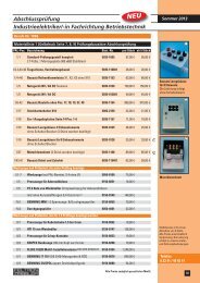 AbschlussprÃ¼fung Industrieelektriker/-in Fachrichtung Betriebstechnik